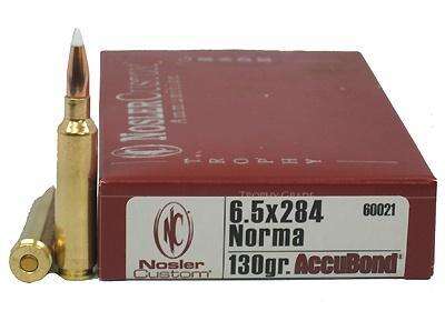 Ammunition Nosler ZPAP M85 NOS AMMO 6.5X284 130GR AB 20/10 • Model: ZPAP M85