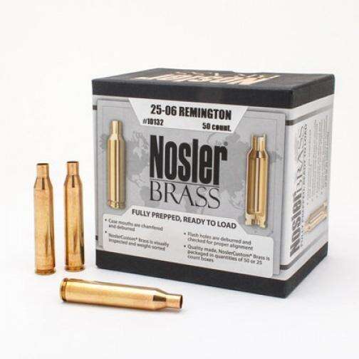 Ammunition Nosler Ready Series NOSLER BRASS 25/06 REMINGTON 50/BX