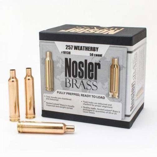 Ammunition Nosler Ready Series NOSLER BRASS 257 ROBERTS+P 50/BX