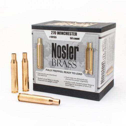 Ammunition Nosler Ready Series 270Win NOSLER BRASS 270 WINCHESTER 50/BX