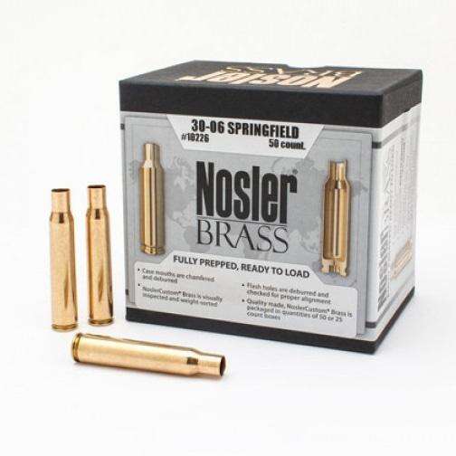 Ammunition Nosler Ready Series 30 06 NOSLER BRASS 30-06 SPRINGFIELD 50/BX