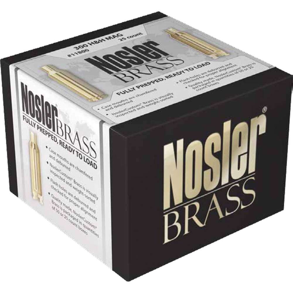 Ammunition Nosler Ready Series NOSLER BRASS 300 H&H MAGNUM 25/BX
