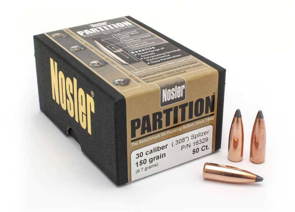 Ammunition Nosler Ready Series 308Win 30/.308 150GR SPITZR PARTITN 50*