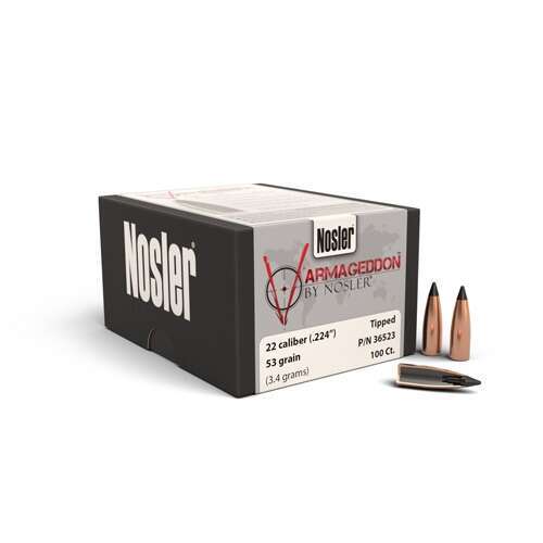 Ammunition Nosler Ready Series Varmageddon 224 53 FB Tipped-100 ct bullet • Model: Ready Series