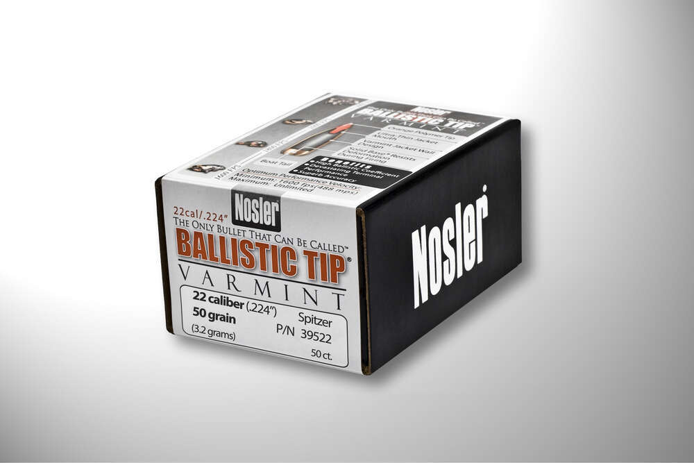 Ammunition Nosler Ready Series 22 CAL .224 55 GR SBT BTIP  V250