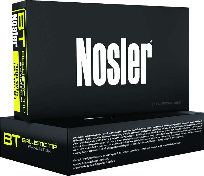 Ammunition Nosler Ready Series 7mm 08 7mm-08 120gr Ballistic Tip Hunting Ammo (20 ct.)