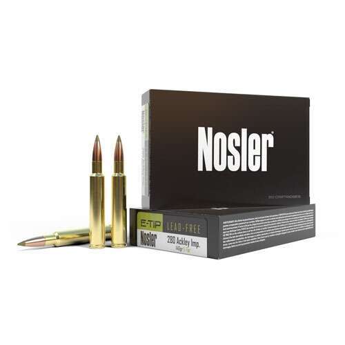 Ammunition Nosler Ready Series 280 Ackley Imp 140gr E-Tip Ammo (20 ct.)