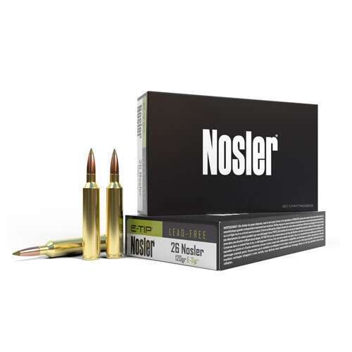 Ammunition Nosler Ready Series 26 Nosler 120gr E-Tip Ammo (20 ct.)