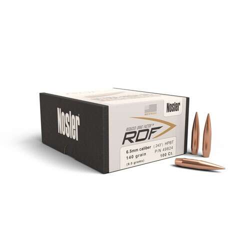 Ammunition Nosler Ready Series RDF 6.5mm 140 HPBT-100 ct bullet