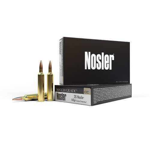 Ammunition Nosler Ready Series Match Grade Ammunition 26 Nosler 140 CC-20 ct