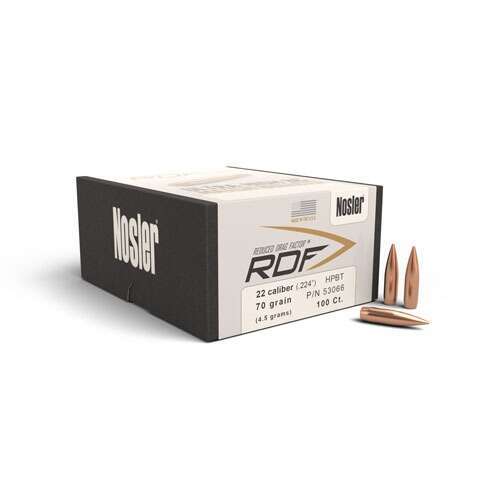 Ammunition Nosler Ready Series RDF 22 70 HPBT-100 ct bullet