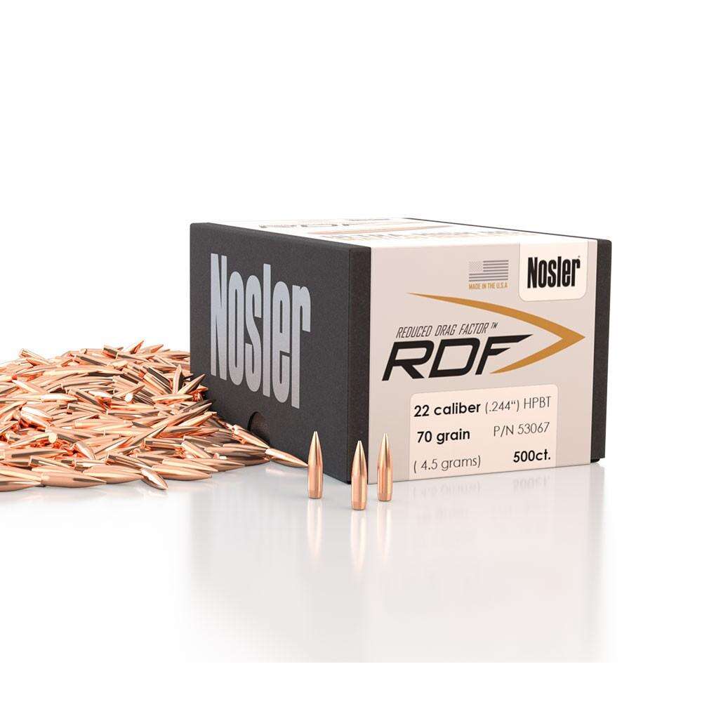 Ammunition Nosler Ready Series RDF 22 70 HPBT-500 ct bullet