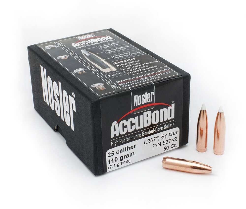 Ammunition Nosler Ready Series 25 CAL .257 110GR SPT ACB 50BOX