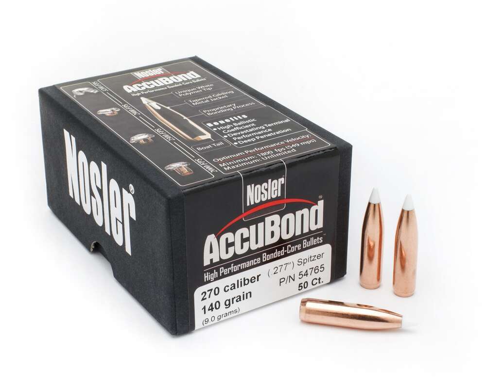 Ammunition Nosler Ready Series 270CAL .277 140GR SBT ACB 50 BX*
