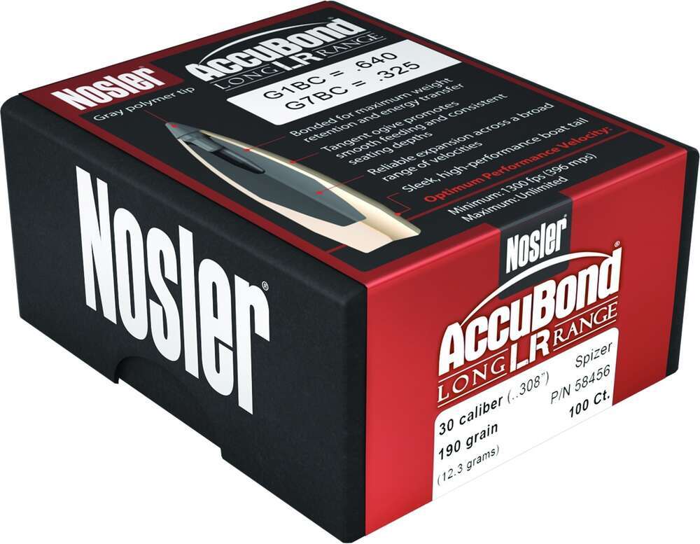 Ammunition Nosler Ready Series ACB LR 30 190GR SPT 100CT