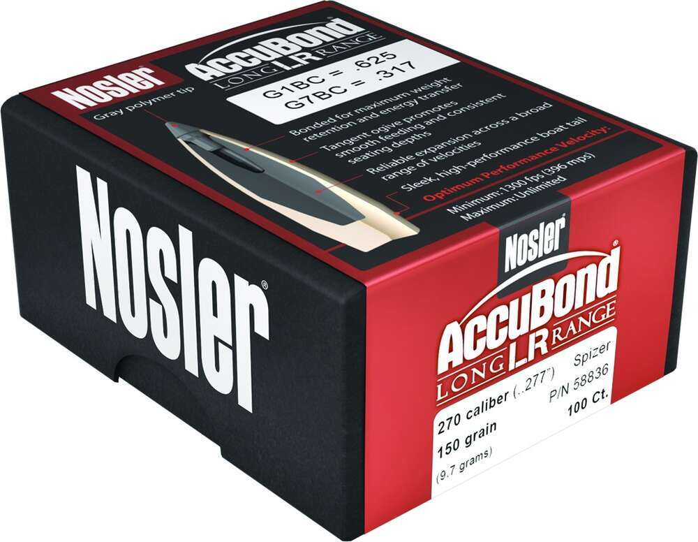 Ammunition Nosler Ready Series ABLR 270 150GR SP 100CT