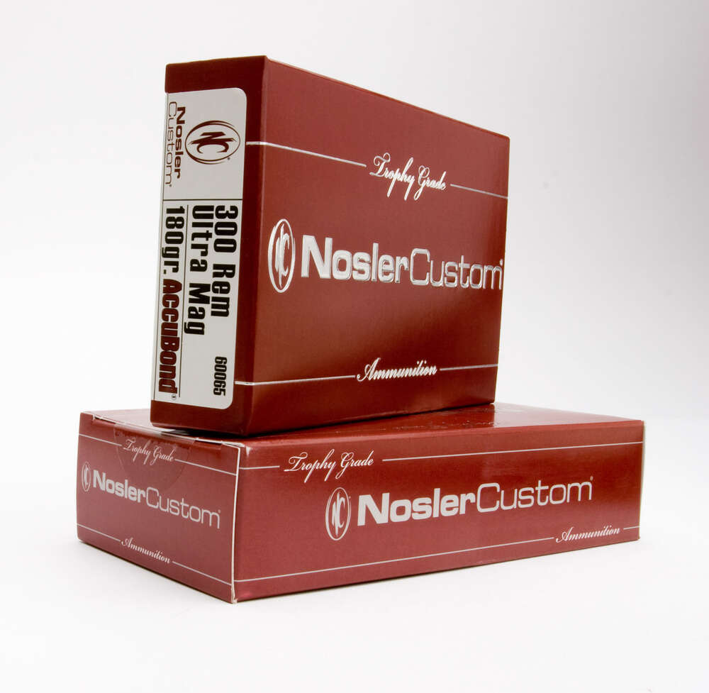 Ammunition Nosler Ready Series 300 R.U.M. 180GR AB 20RD AMMO