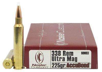 Ammunition Nosler Ready Series 338 R.U.M 225GR AB 20CT AMMO