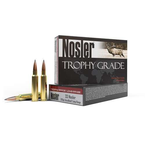 Ammunition Nosler Ready Series Trophy Grade Ammunition  33 Nosler 265 ABLR-20 ct