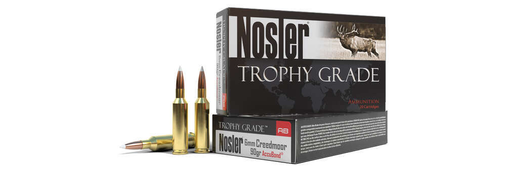 Ammunition Nosler Ready Series 6mmCreedmoor Trophy Grade Ammunition 6mm Creedmoor 90gr AccuBond (20 ct.)