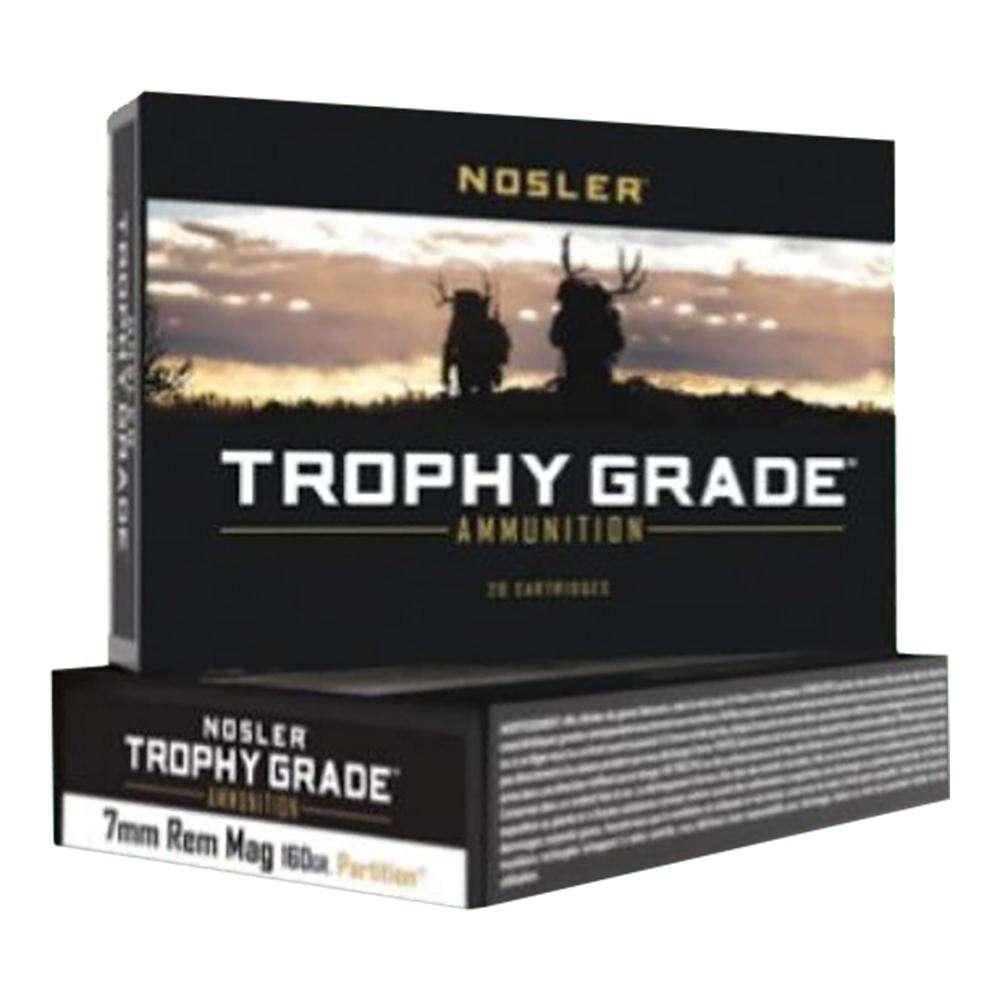 Ammunition Nosler Ready Series 7mmRemMag Nosler Ammo Trophy Grade-7mm Rem Mag 160g PT SP (20ct) • Model: Ready Series