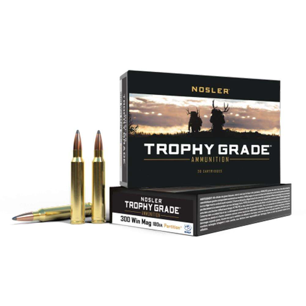 Ammunition Nosler Ready Series 300WinMag Nosler Ammo Trophy Grade-300 Win Mag 180g PT SP (20ct)