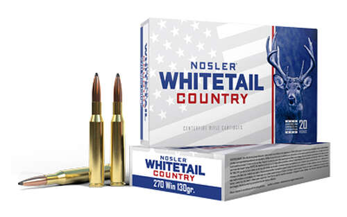 Ammunition Nosler Whitetail Country 270Win NOSLER 270 WIN 130GR SB SP 20/200