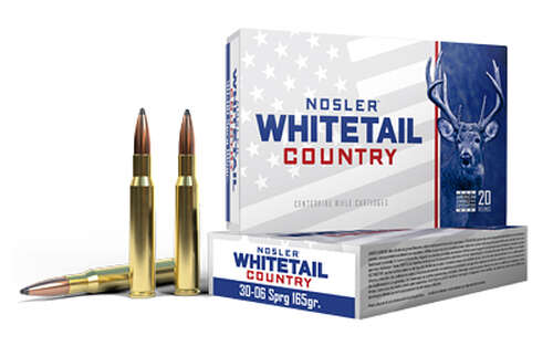 Ammunition Nosler Whitetail Country 30 06 NOSLER 30-06 SPRG 165GR SB SP 20/200