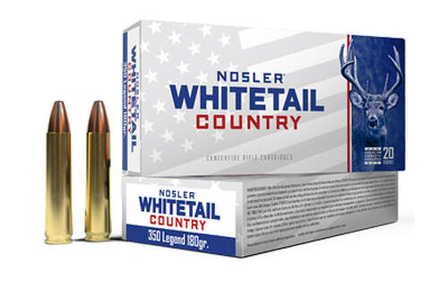 Ammunition Nosler Whitetail Country NOSLER 350 LEGEND 180GR SW 20/200