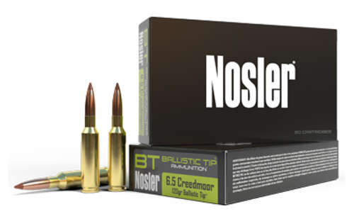 Ammunition Nosler Ballistic Tip Hunting 6.5Creedmoor NOSLER 6.5MM CREED 120GR BT 20/200