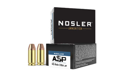 Ammunition Nosler Assured Stopping Power 45ACP NOSLER ASP 45ACP 230GR HG JHP 20/400