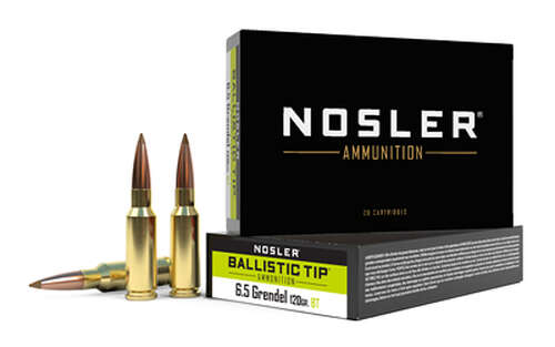 Ammunition Nosler Ballistic Tip 6.5Grendel NOSLER 6.5 GRENDEL 120GR BT 20/200