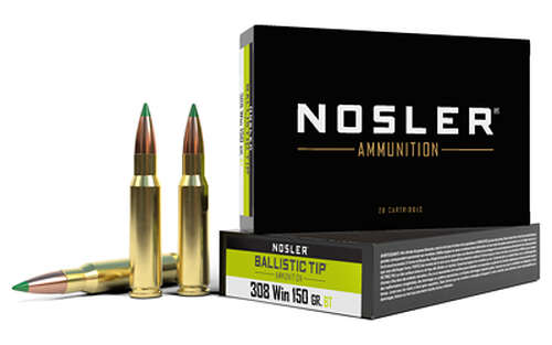 Ammunition Nosler Ballistic Tip 308Win NOSLER 308 WIN 150GR BT 20/200