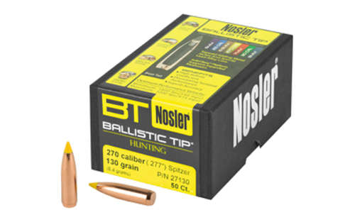 Ammunition Nosler Ballistic Tip NOSLER 270 CAL 130GR 50CT • Model: Ballistic Tip