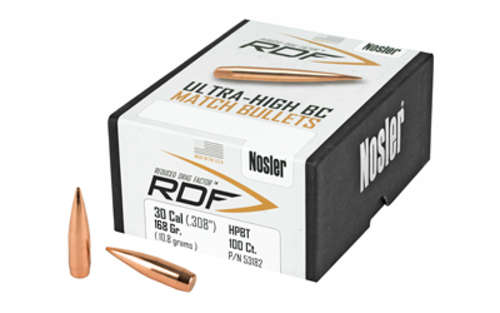 Ammunition Nosler RDF NOSLER RDF 30 CAL 168 HPBT 100CT • Model: RDF