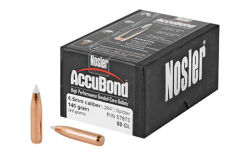 Ammunition Nosler AccuBond NOSLER 6.5MM 140GR ACCUBOND 50CT • Model: AccuBond