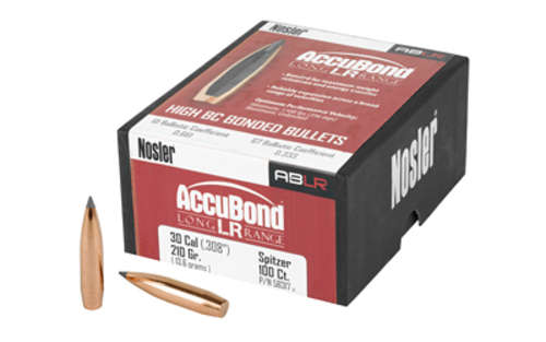 Ammunition Nosler AccuBond Long Range NOSLER ABLR 30 CAL 210GR SP 100CT