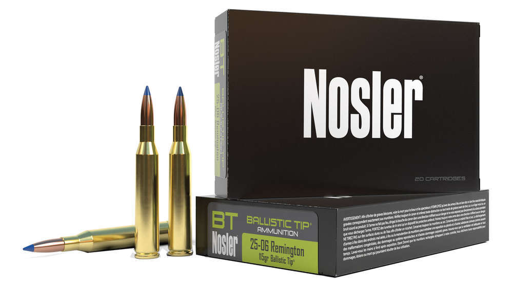 Ammunition Nosler 2298 ft lbs 25 06 NOS 40071 BLSTC  25-06   115 BT              20/10