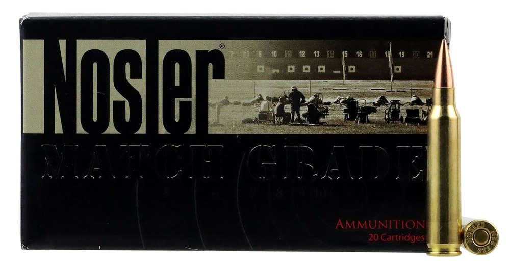 Ammunition Nosler 1262 ft lbs 223Rem NOS 60130        223      70 RDF HPBT        20/40