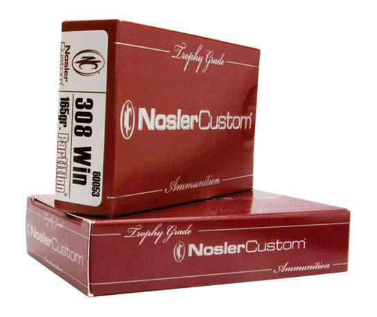 Ammunition Nosler 2871 ft lbs 308Win NOS 60053 TROPHY 308WIN   165 PT             20/10 • Model: 2871 ft lbs