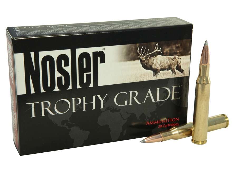 Ammunition Nosler 2705 ft lbs 270Win NOS 60125 TROPHY 270      150 ABLR           20/10 • Model: 2705 ft lbs