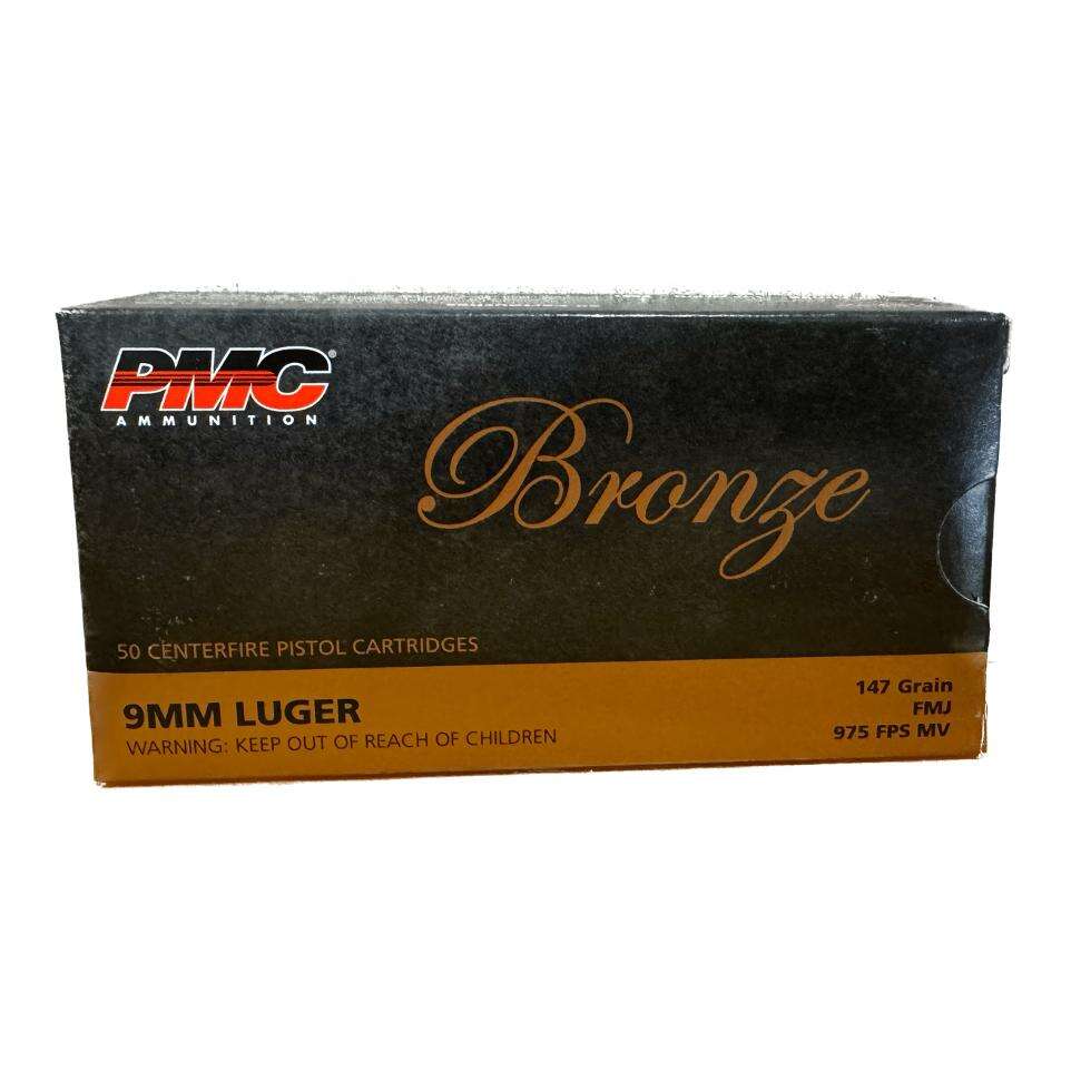 Ammunition PMC Ready Series 9mm BRONZE 9MM LUGER 147gr FMJ 50RD