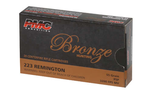 Ammunition PMC Bronze 223Rem PMC BRNZ 223REM 55GR SP 20/800 • Model: Bronze