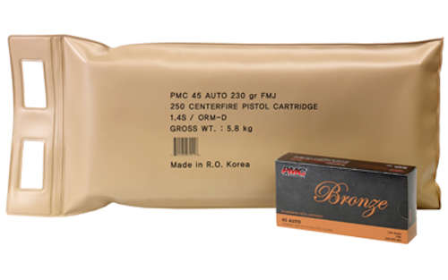 Ammunition PMC Bronze 45ACP PMC BRNZ 45ACP 230GR FMJ 5 BX BP • Model: Bronze