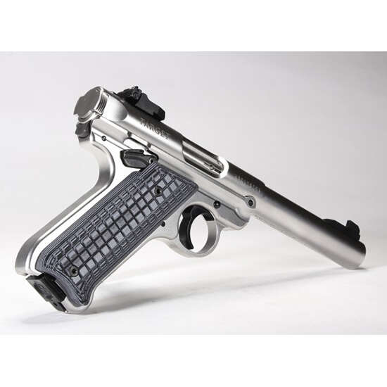 Grips Pads Stocks Pachmayr ZPAP M85 PAC G10 GRIP FOR RUGER MKIV GRIP GRAY/BLACK • Model: ZPAP M85