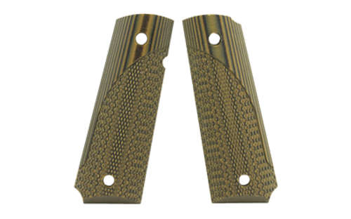 Grips Pads Stocks Pachmayr PKMYR G10 TAC GRP 1911 GRN/BLK CHKD • Model: 