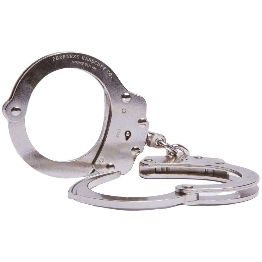 Safes Security Peerless 4.50" 700C CHAIN LINK HANDCUFF NICKEL FINISH