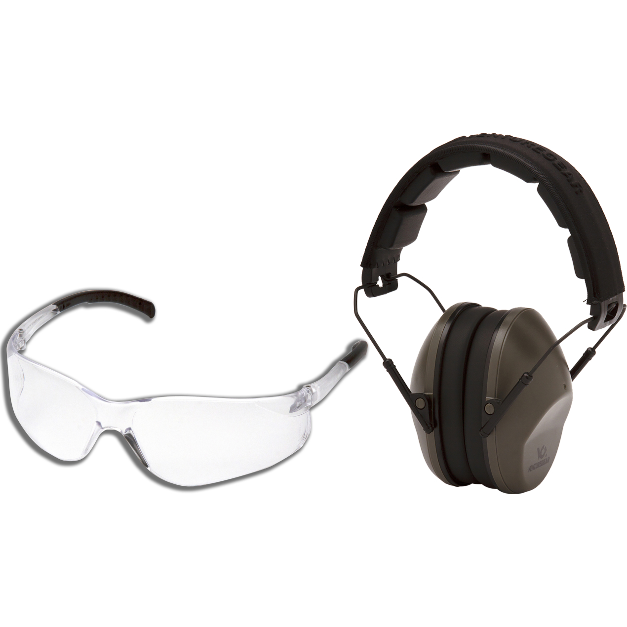 Safety Protection Pyramex Venture Gear Eye and Ear Protection PYM VG COMBO KIT EYES/EARS ODG