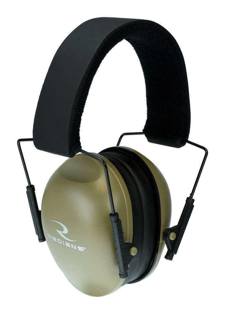 Safety Protection Radians Ready Series Radians Low Profile Ear Muff with revised ergonomic ear cups in Tan