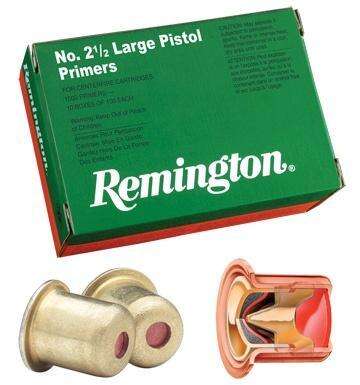 Ammunition Remington Ready Series REMINGTON PRIMER 2-1/2 LARGE PISTOL 1000/CT